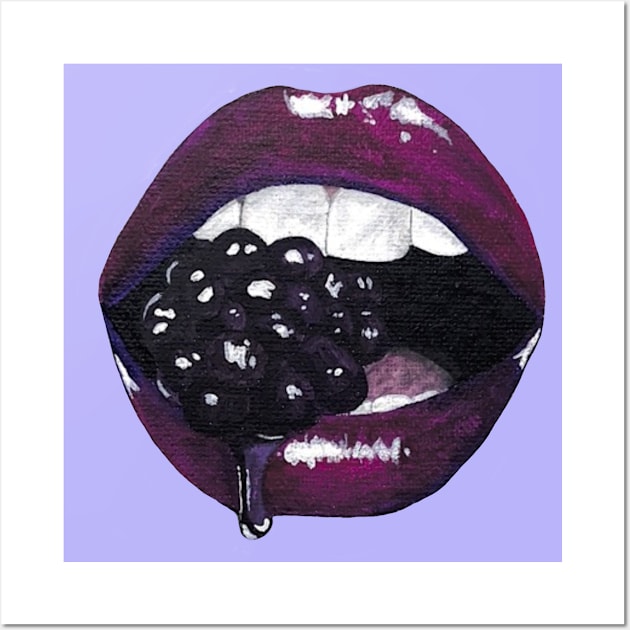 blackberry lips Wall Art by SunnyAngst